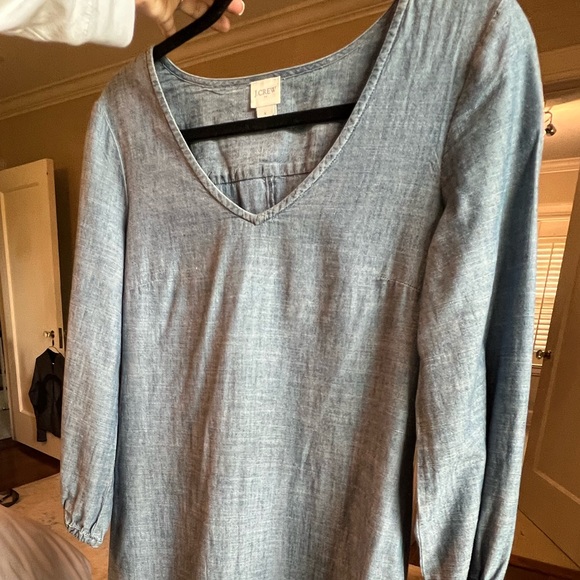 Great, versatile Small denim J. Crew Dress with matching belt. - Picture 6 of 8